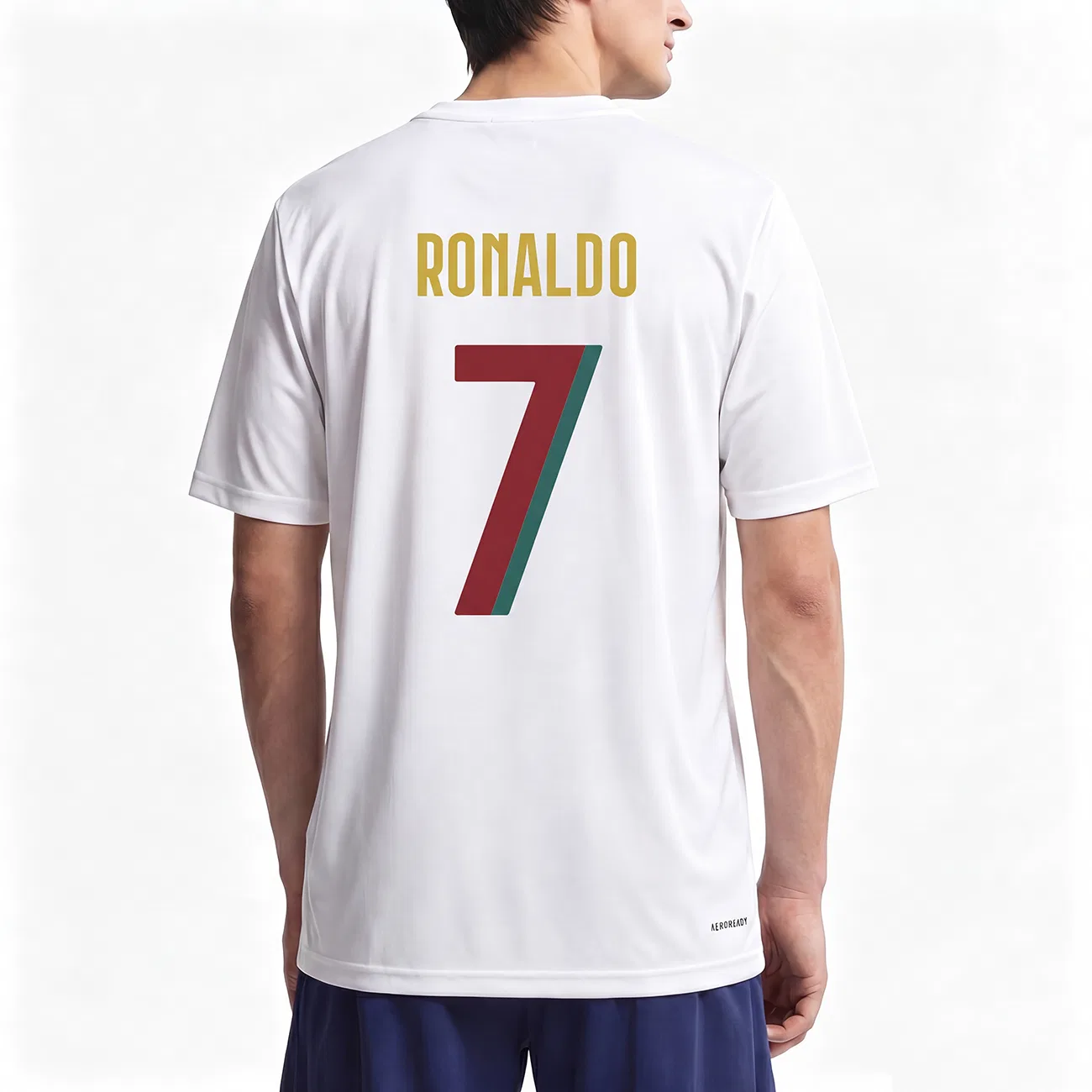 Футболка с принтом Adidas Football White Double Sided No.7, Цвет White Double Sided No.7 — фото 4