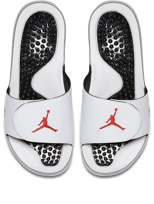 

Тапочки hydro 5 slide 'white red silver' Air Jordan, белый