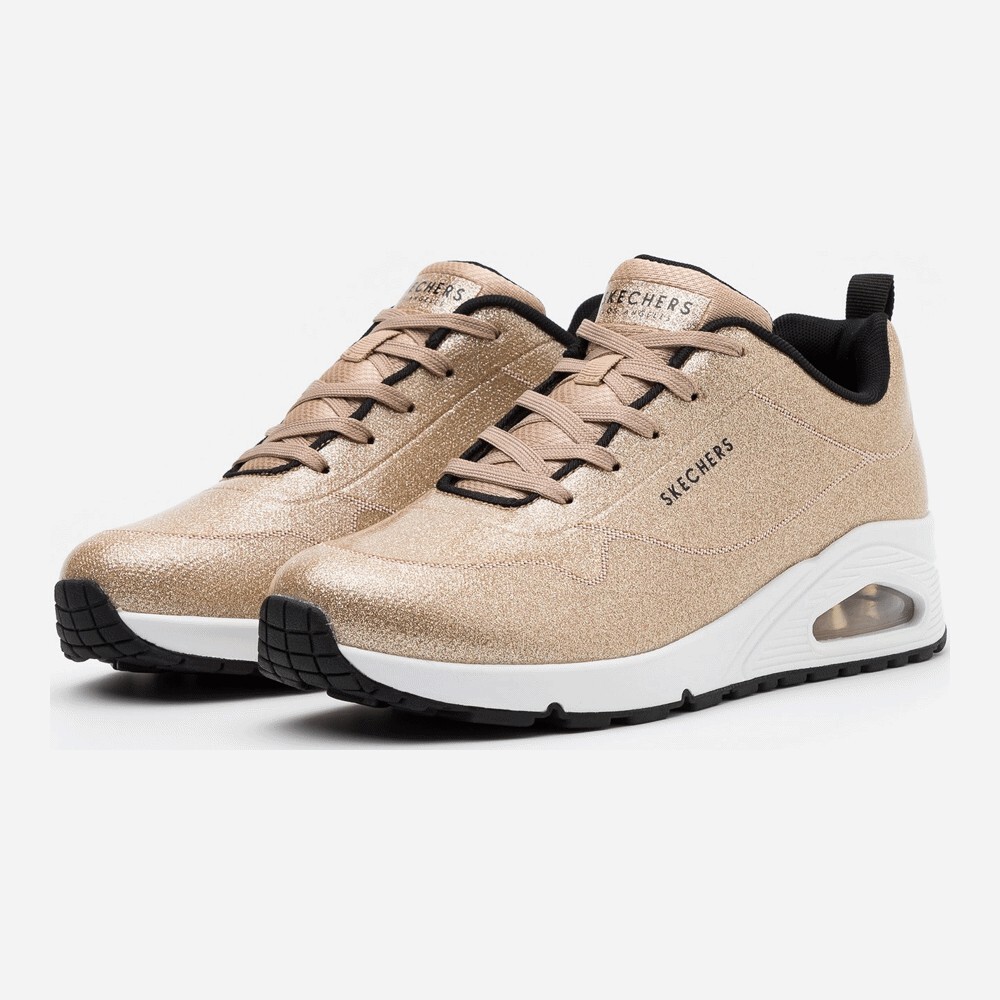 Кроссовки Skechers Sport Uno, champagne gold glitter hot melt — фото 4
