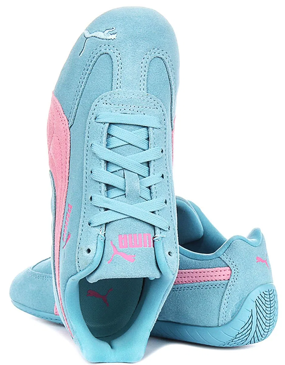 Детские кроссовки для мальчиков с низким профилем Speedcat Og Jr PUMA, Blue And Pink — фото 4