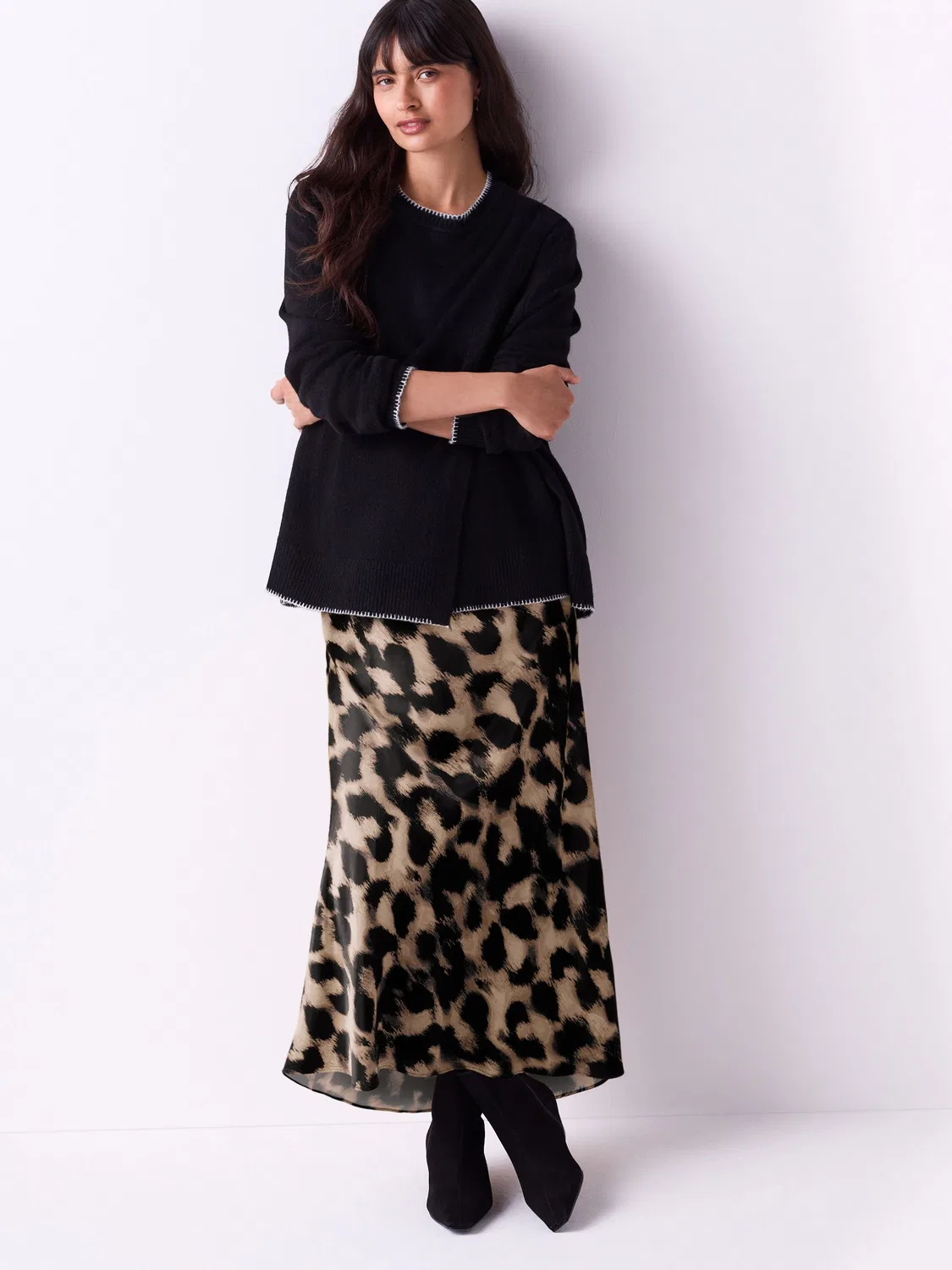 Юбка макси сатин Animal Print Next, Animal Print — фото 3