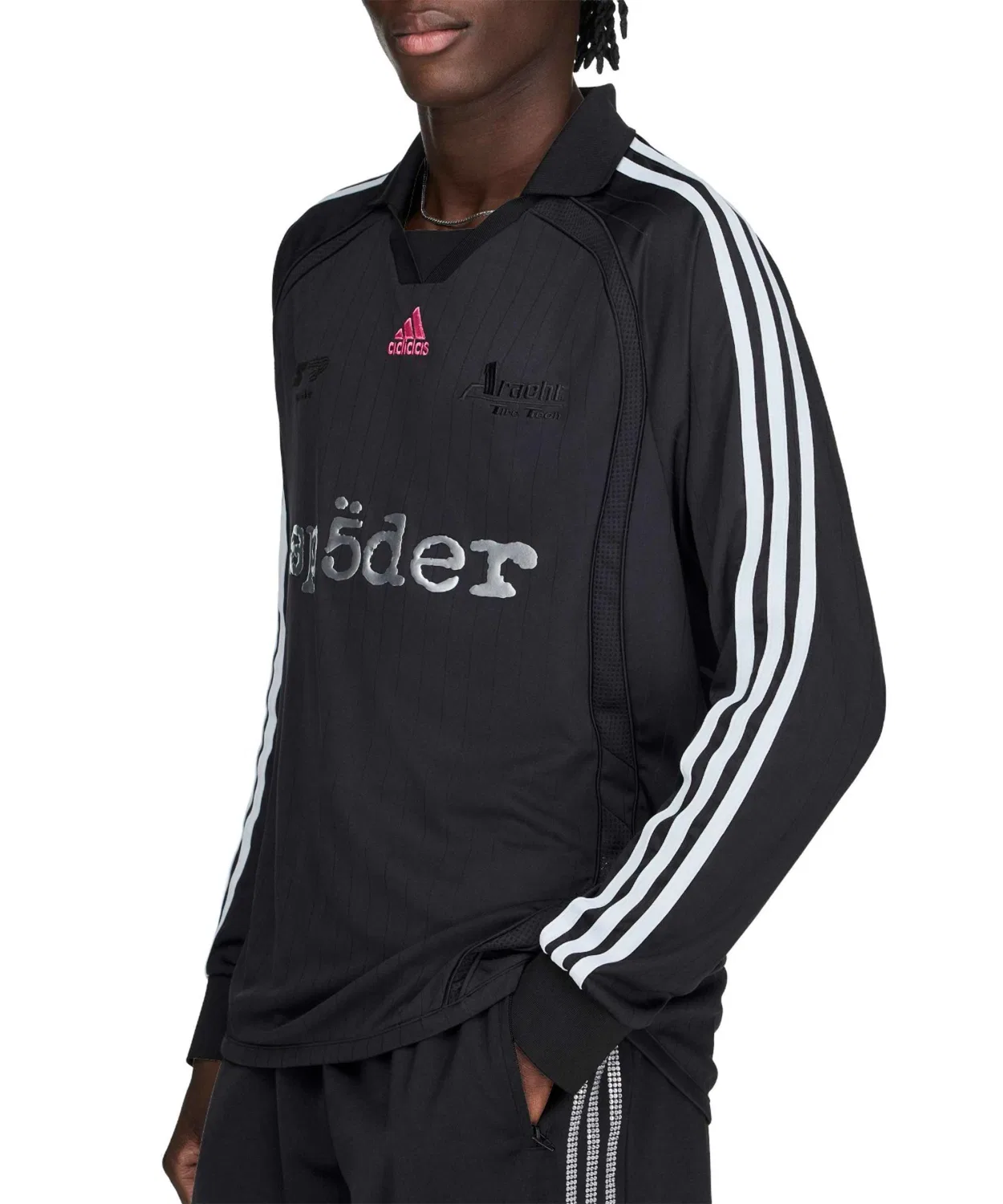 Мужское джерси с принтом Sp5der Jersey Adidas, Black — фото 2