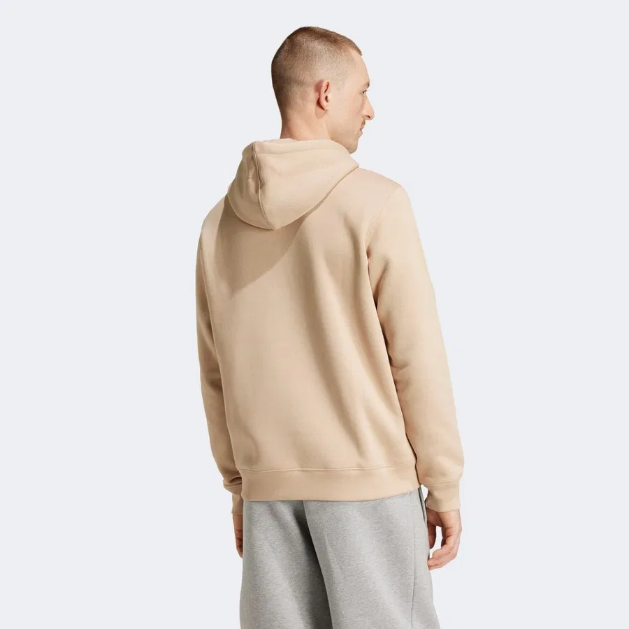Мужской свитшот с капюшоном и принтом Camo adidas, Бежевый — фото 2