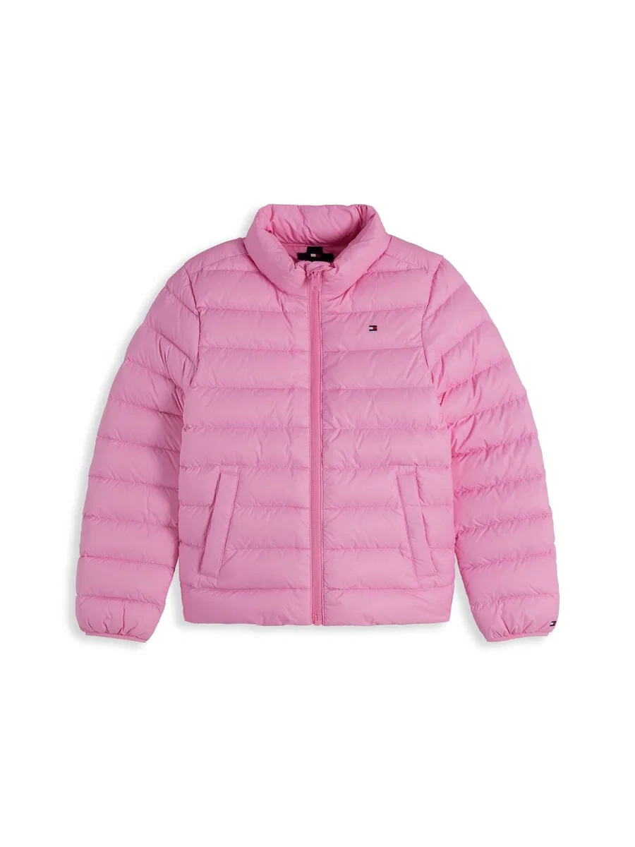 Зимняя куртка TOMMY HILFIGER 'Essential Lightweight Down' светло-розового цвета