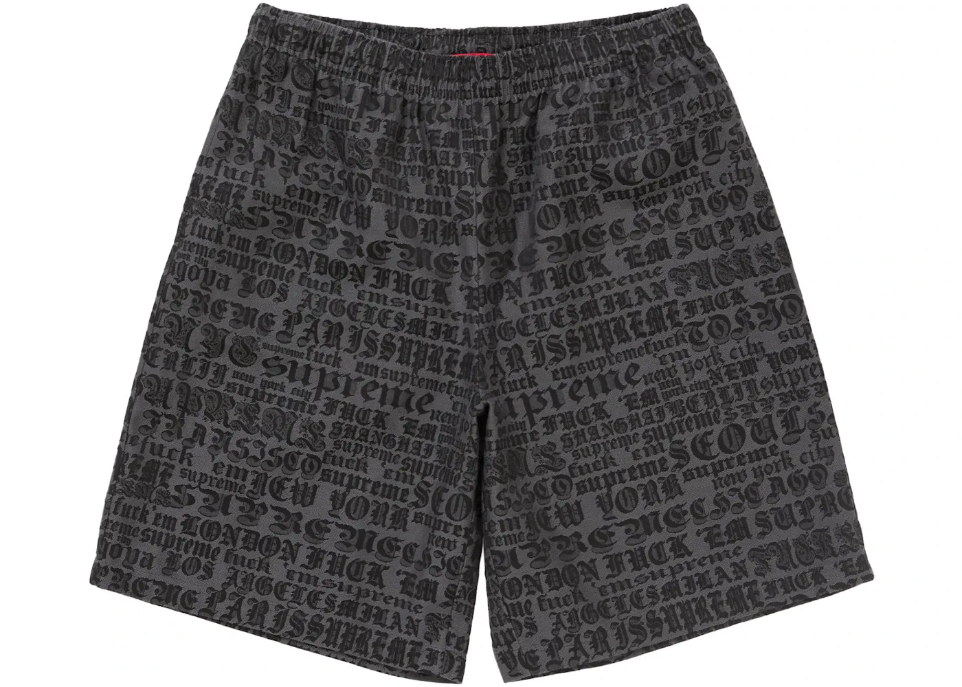 Мужские шорты с жаккардовым рисунком Supreme Short, Black