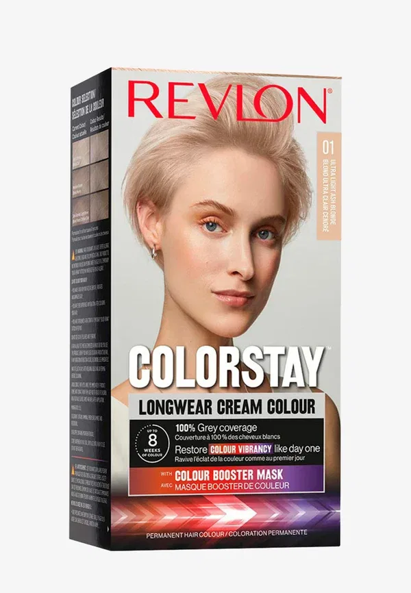 Стойкая краска для волос в виде крема - краситель для волос 165 мл Revlon, цвет blond ultra clair dore