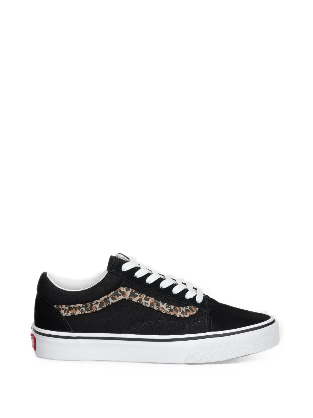 Кроссовки Old Skool с леопардовым принтом Vans Kids, черный — фото 2