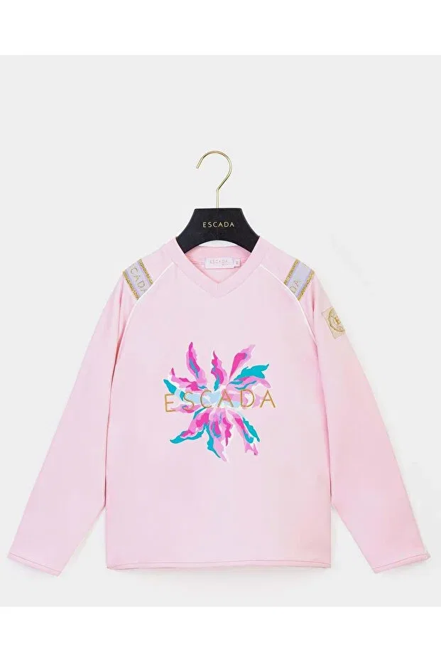Детская толстовка для девочек с принтом Escada, Powder