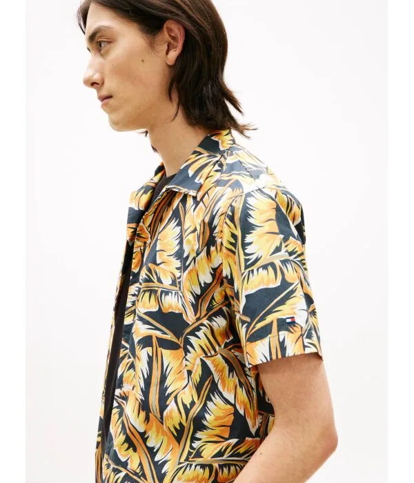 Мужская рубашка из хлопка Papertouch Tommy Hilfiger, черный — фото 4