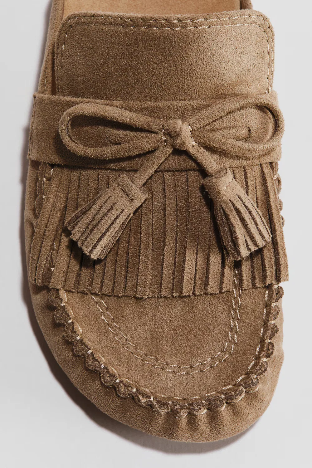 Мюли с кисточками H&M, Dunkelbeige — фото 3