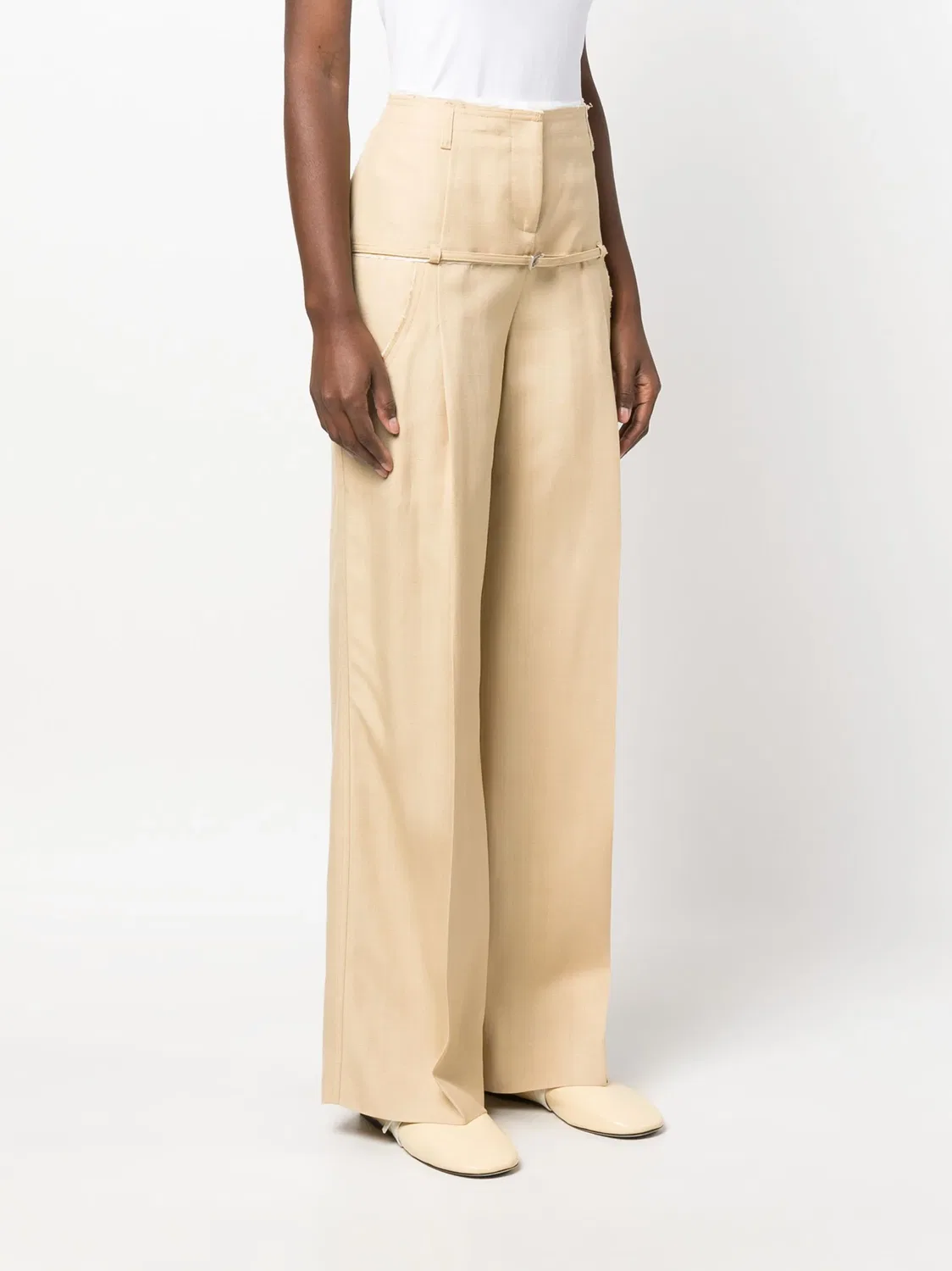 Широкие брюки Le Pantalon Criollo Jacquemus, коричневый — фото 2