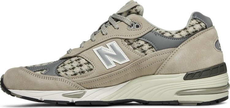 Кроссовки New Balance Harris Tweed x 991 Made In England 'Houndstooth', коричневый — фото 4