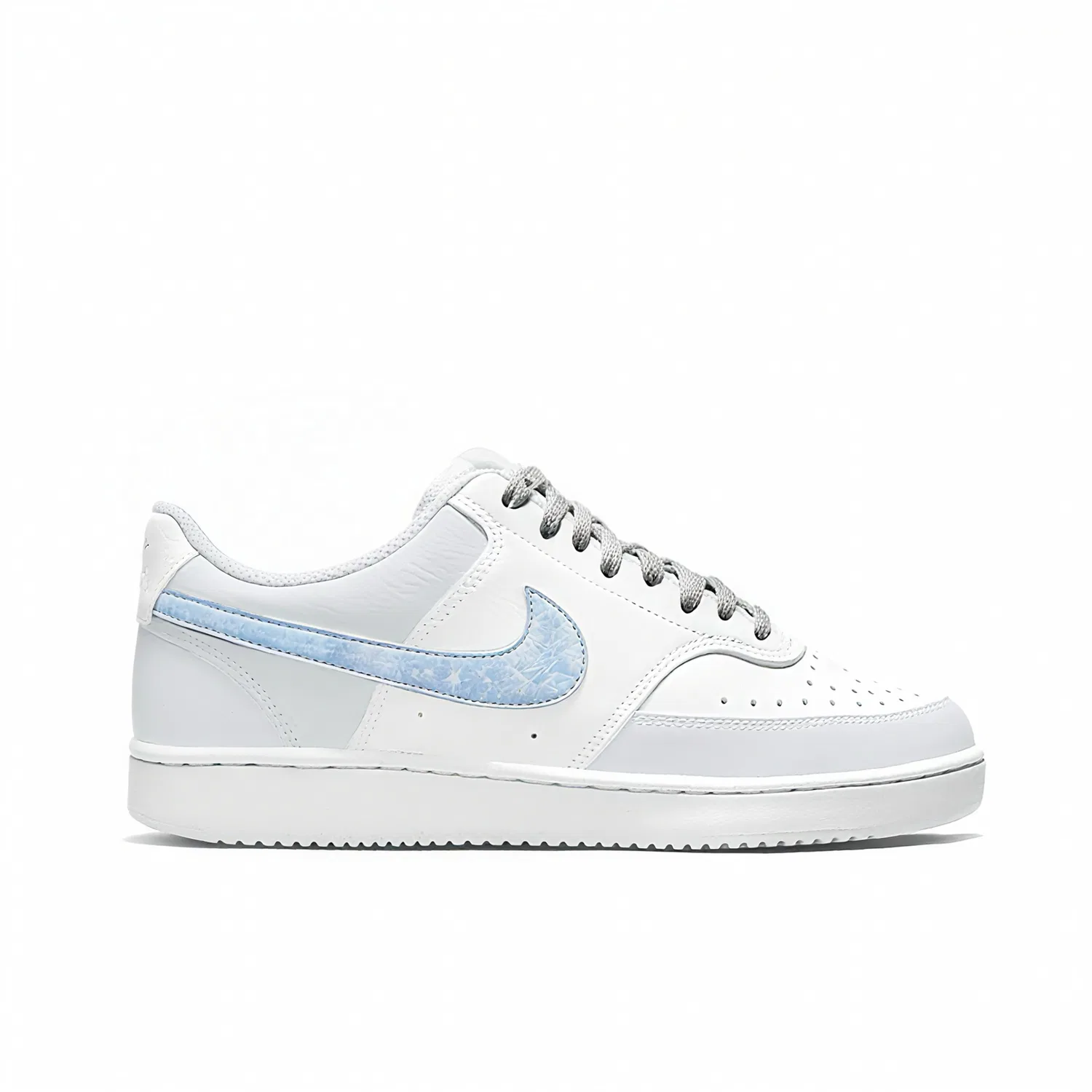 Детские скейтборд-кроссовки с принтом Court Vision Low Nike, Gray Blue — фото 4
