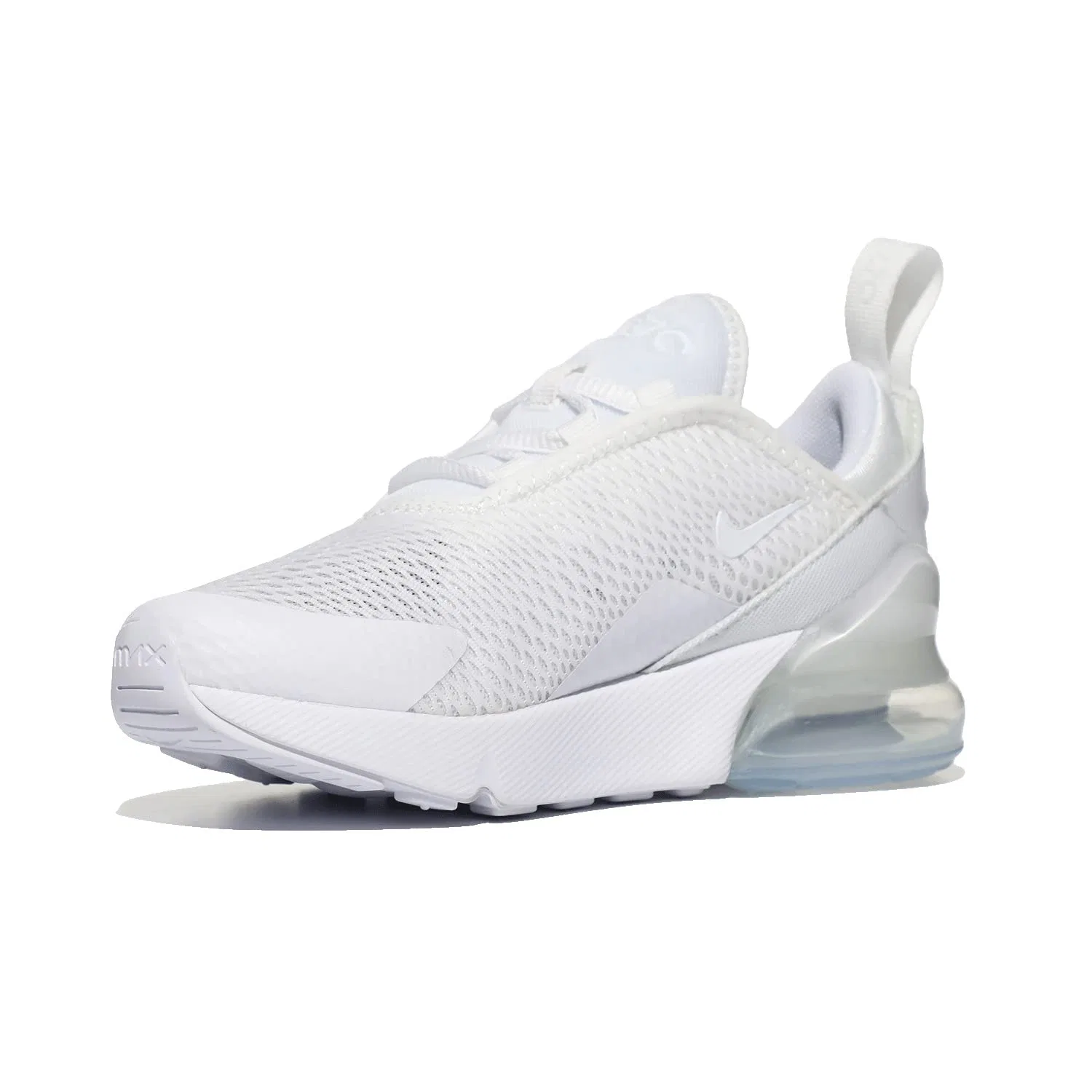 Кроссовки Air Max 270 (для маленьких детей) Nike Kids, White/White/Metallic Silver