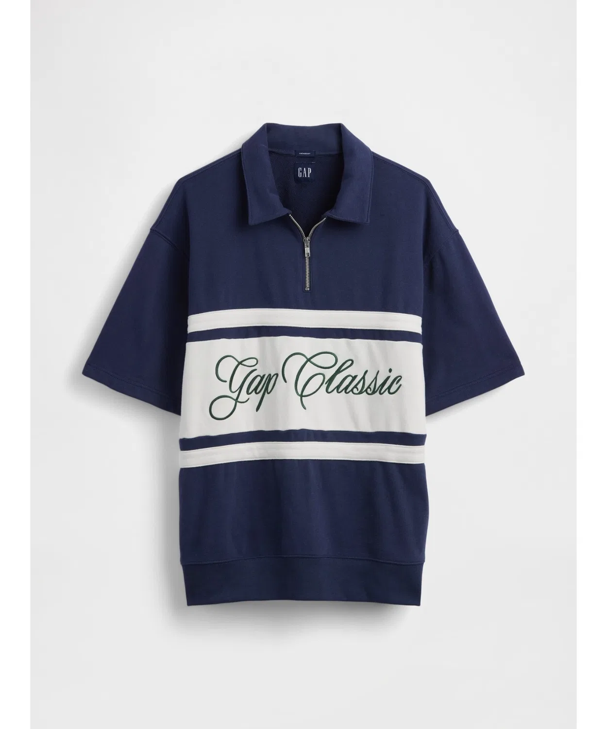 Мужской свитшот с длинным рукавомVintage Soft French Terry Gap Classic Logo GAP, Navy — фото 3