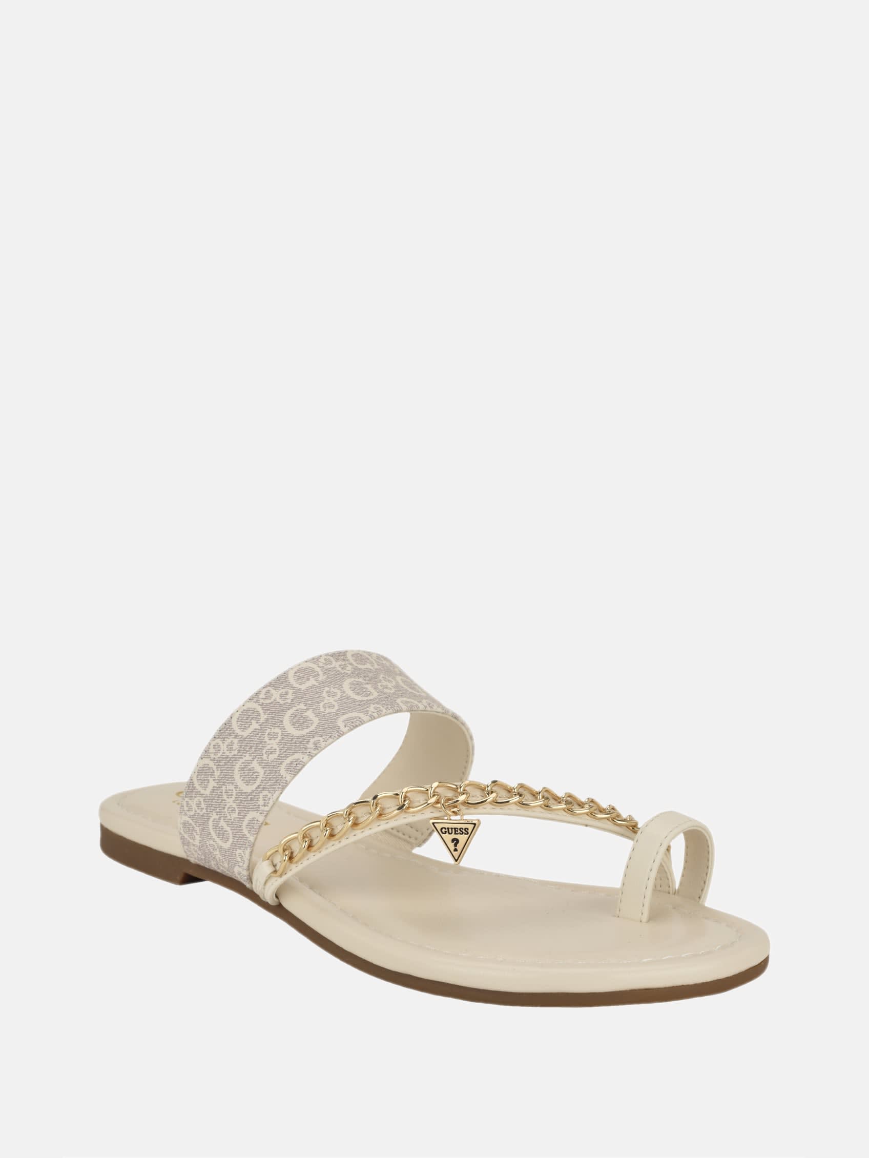 Сандалии Levvia Chain Guess Factory, цвет white logo