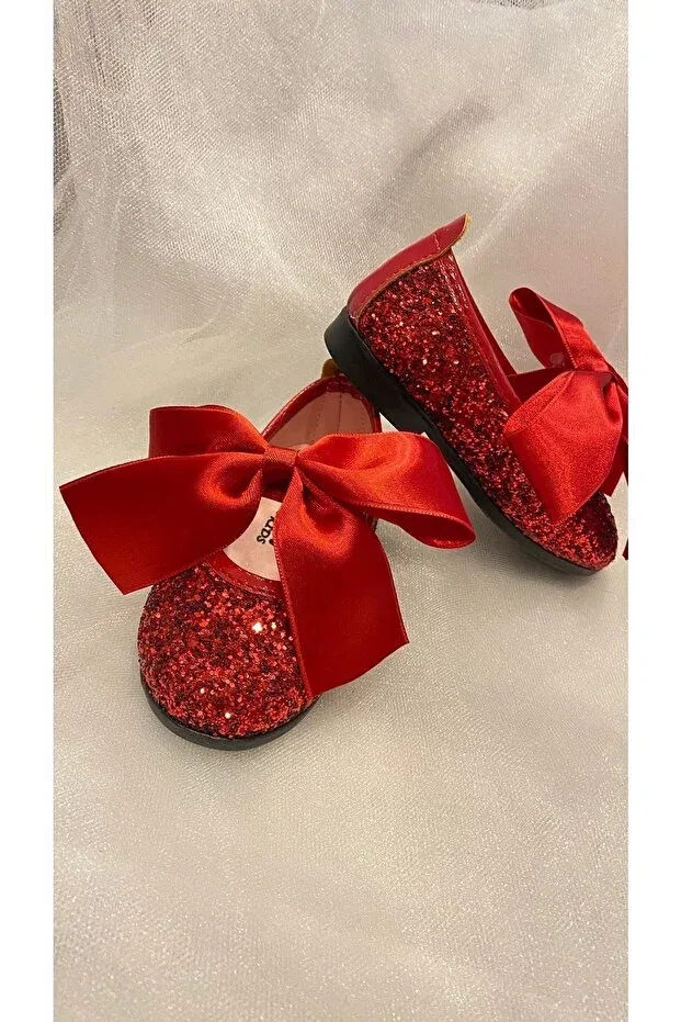 Детские балетки для девочек из искусственной кожи Tobai, Red