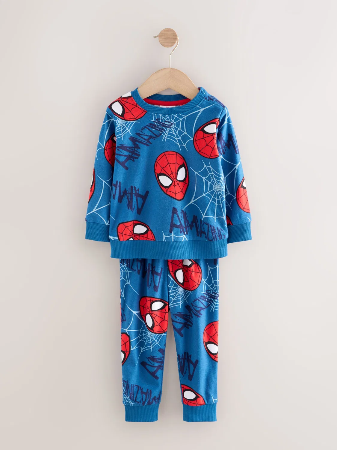 Пижама Spiderman Single Cosy Fleece License Next, Navy Spiderman — фото 3