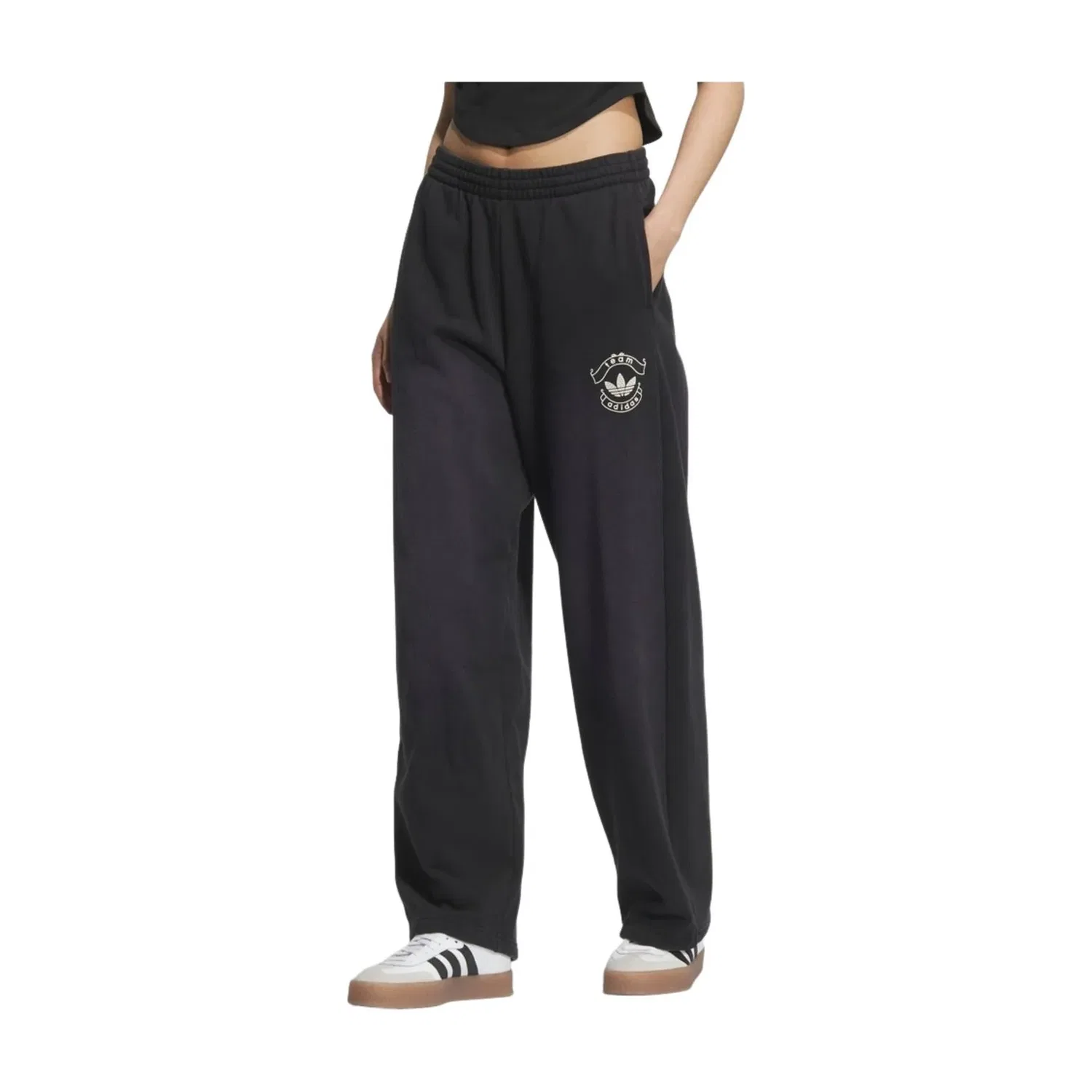 Женские брюки Team Oversized Joggers Asia Sizing 'Black' adidas, черный — фото 2