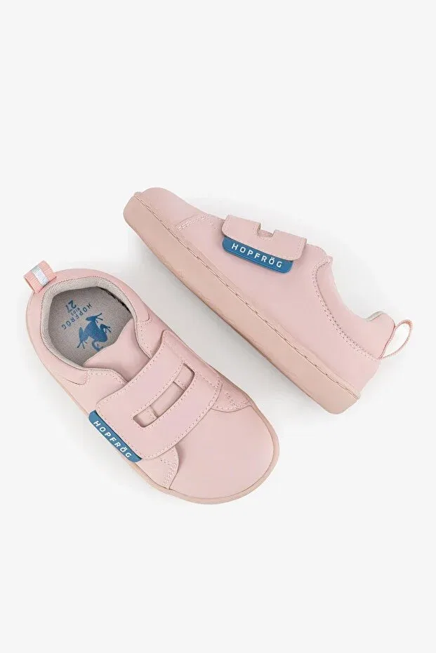 Детские туфли для девочек без каблука Smart Walker Casual Super Matte Pink Barefoot Kids Shoes Hopfrög, Super Matte Pink