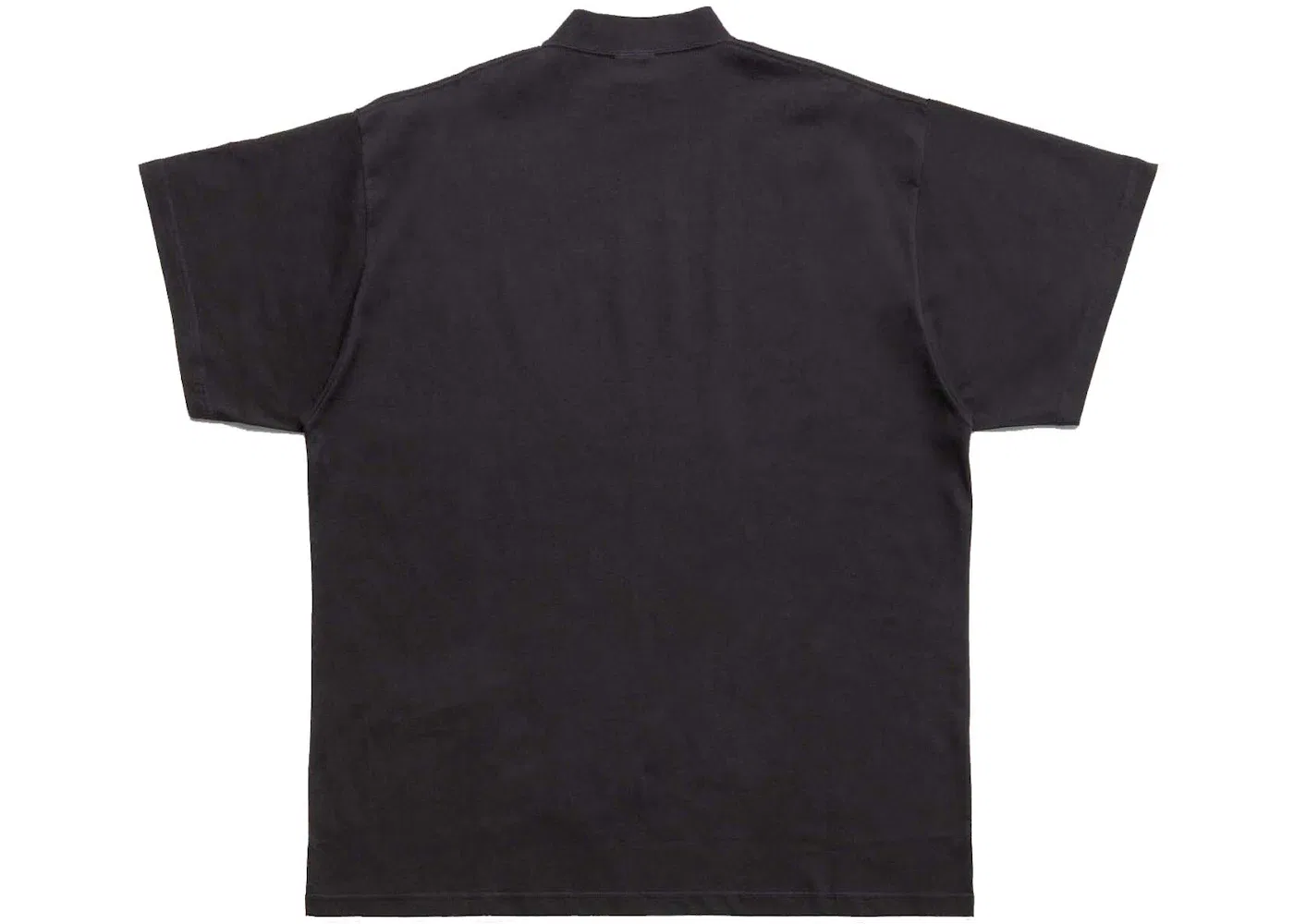 Мужская футболка с принтом Balenciaga Sticky Note T-Shirt Oversized In, Faded Black — фото 2