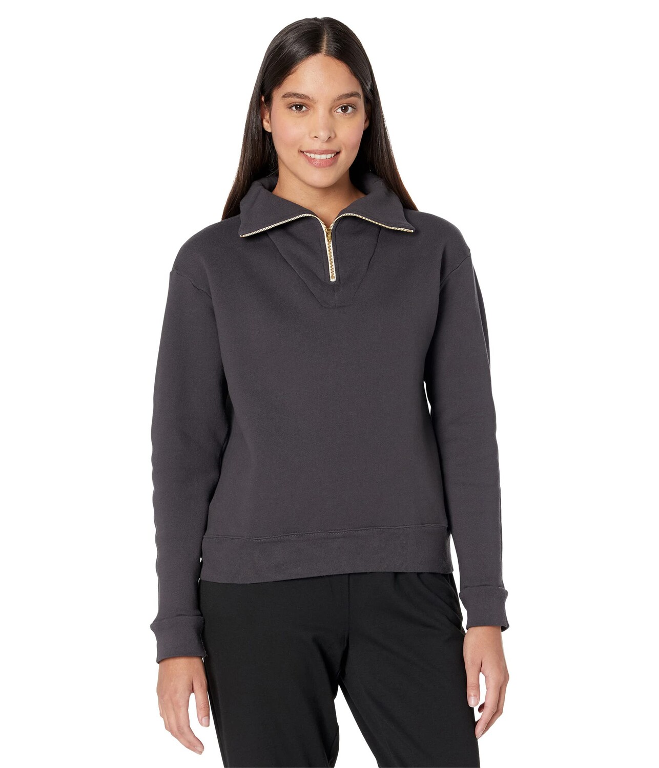 

Толстовка MONROW, Turtleneck 1/2 Zip Sweatshirt, Серый, Толстовка MONROW, Turtleneck 1/2 Zip Sweatshirt