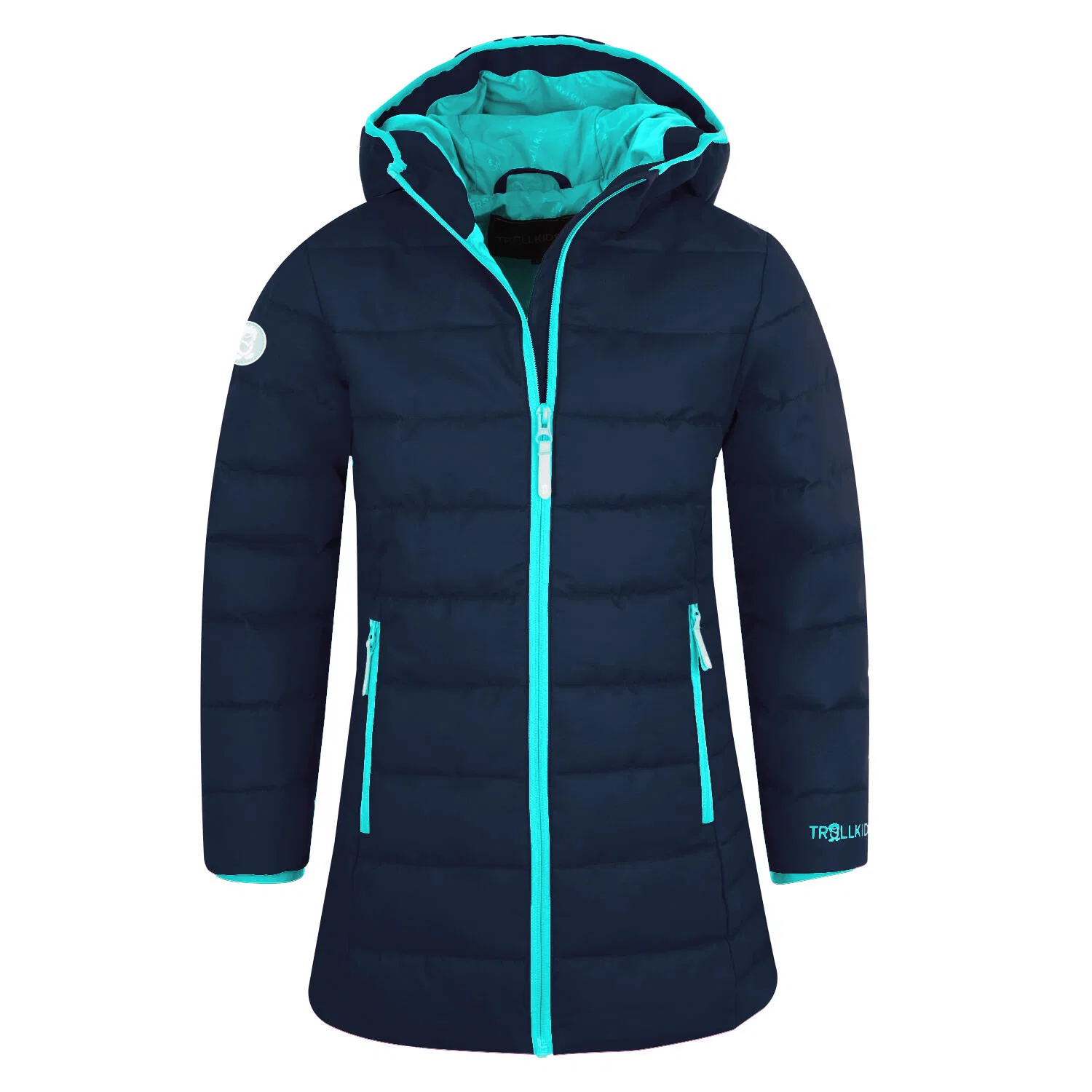 Детское зимнее пальто-пуховик Stavanger Coat Trollkids, Navyblau Wasserblau