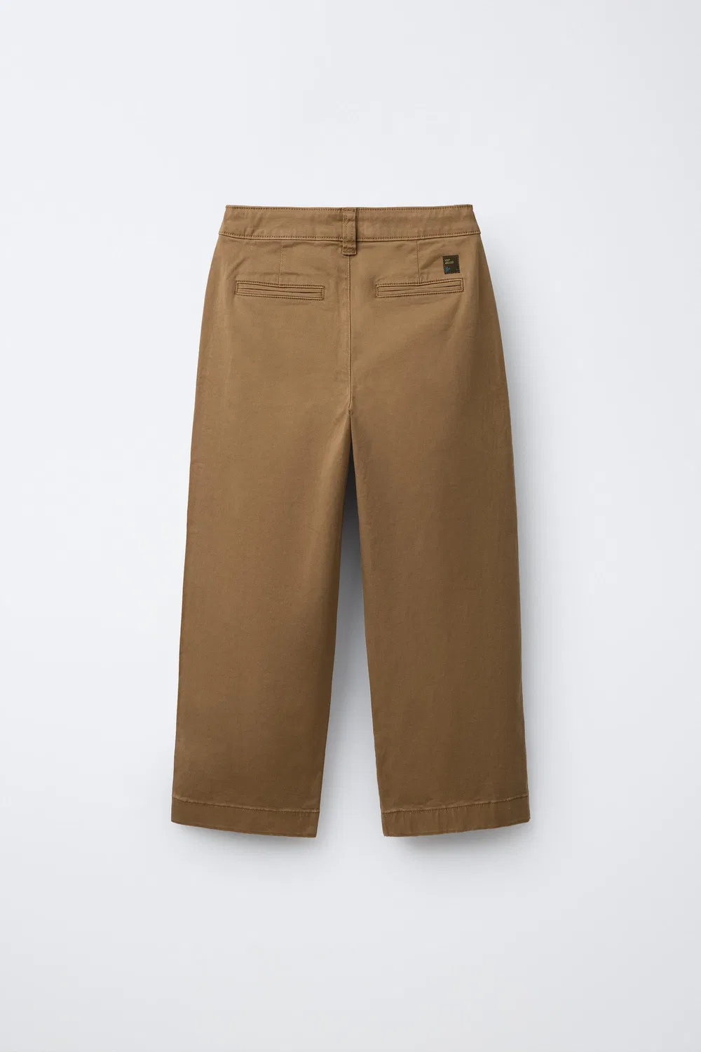 Брюки чинос свободного кроя ZARA, Brown — фото 2