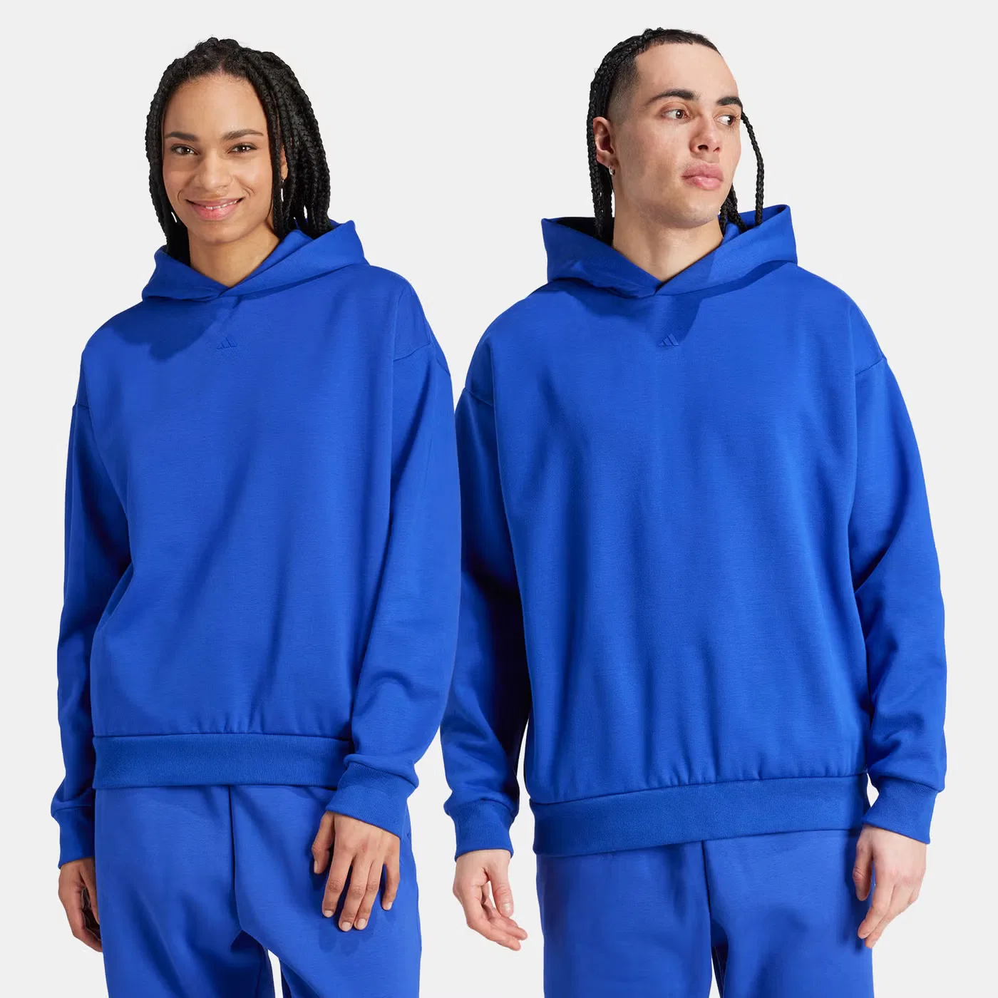 Худи баскетбольное с логотипом Adidas, синее — фото 2