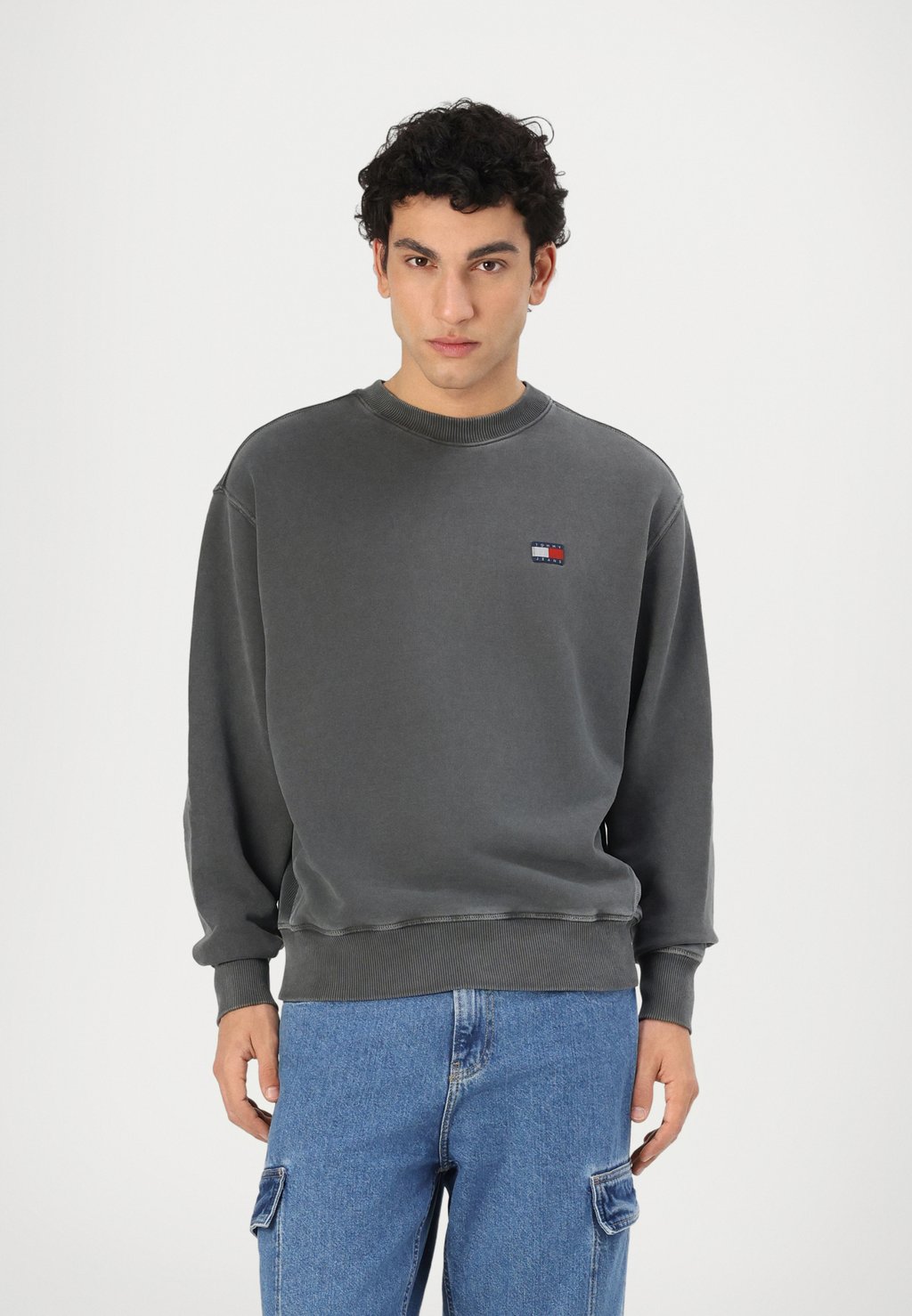 

Толстовка LABEL CREW Tommy Jeans, антрацит