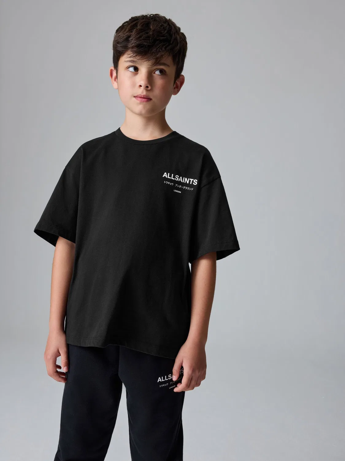 Футболка оверсайз Underground Crew Neck smALLSAINTS, черный