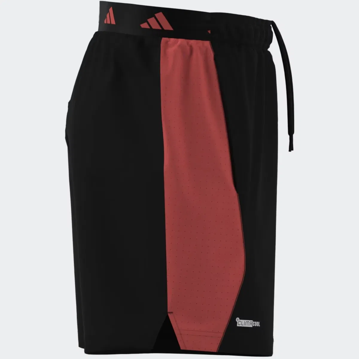 Мужские брюки короткий, Tech Apparel Climacool, adidas, черный оранжевый — фото 4