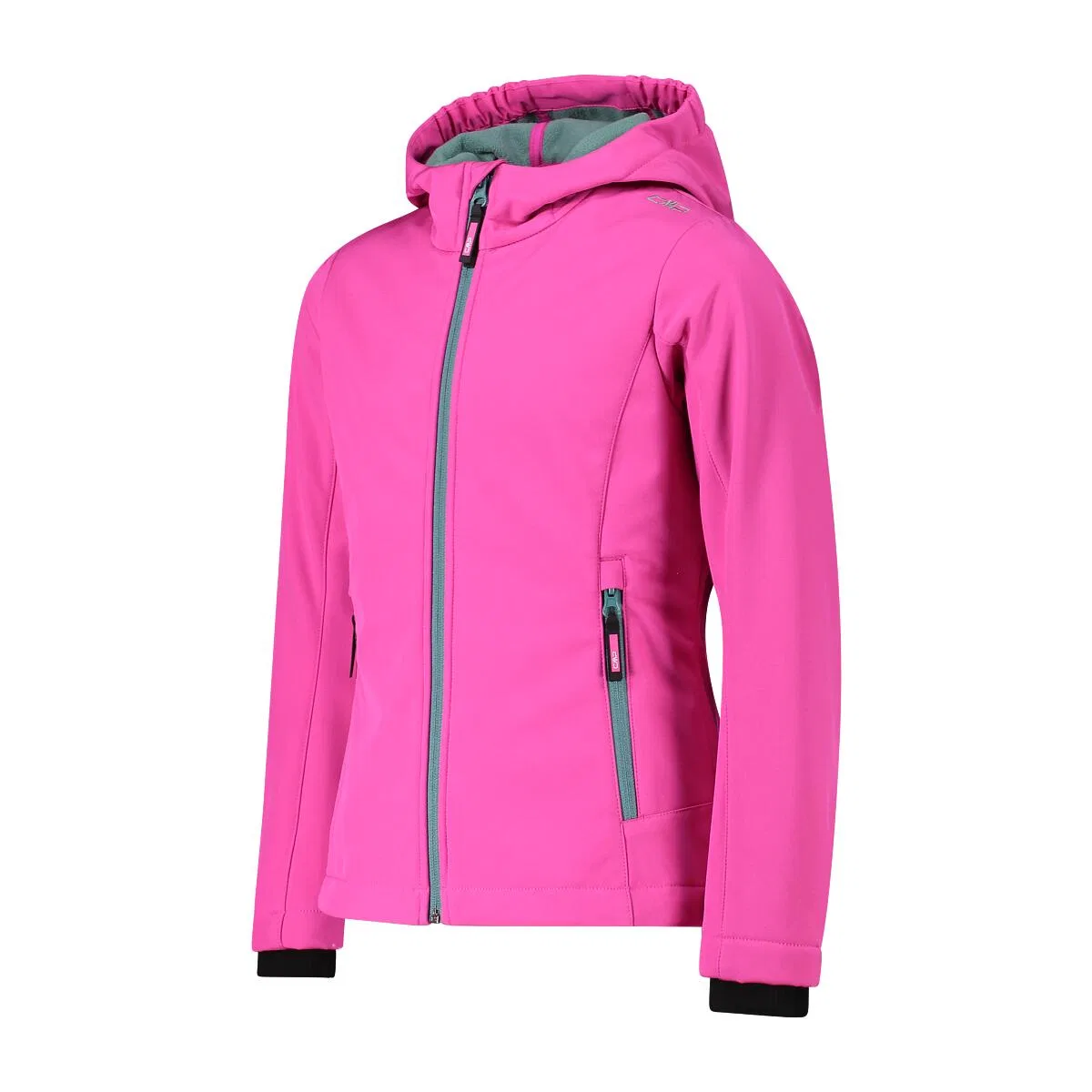 Детская софтшелл-куртка с капюшоном Fix Hood Cmp, Rosa Grau Schwarz — фото 3