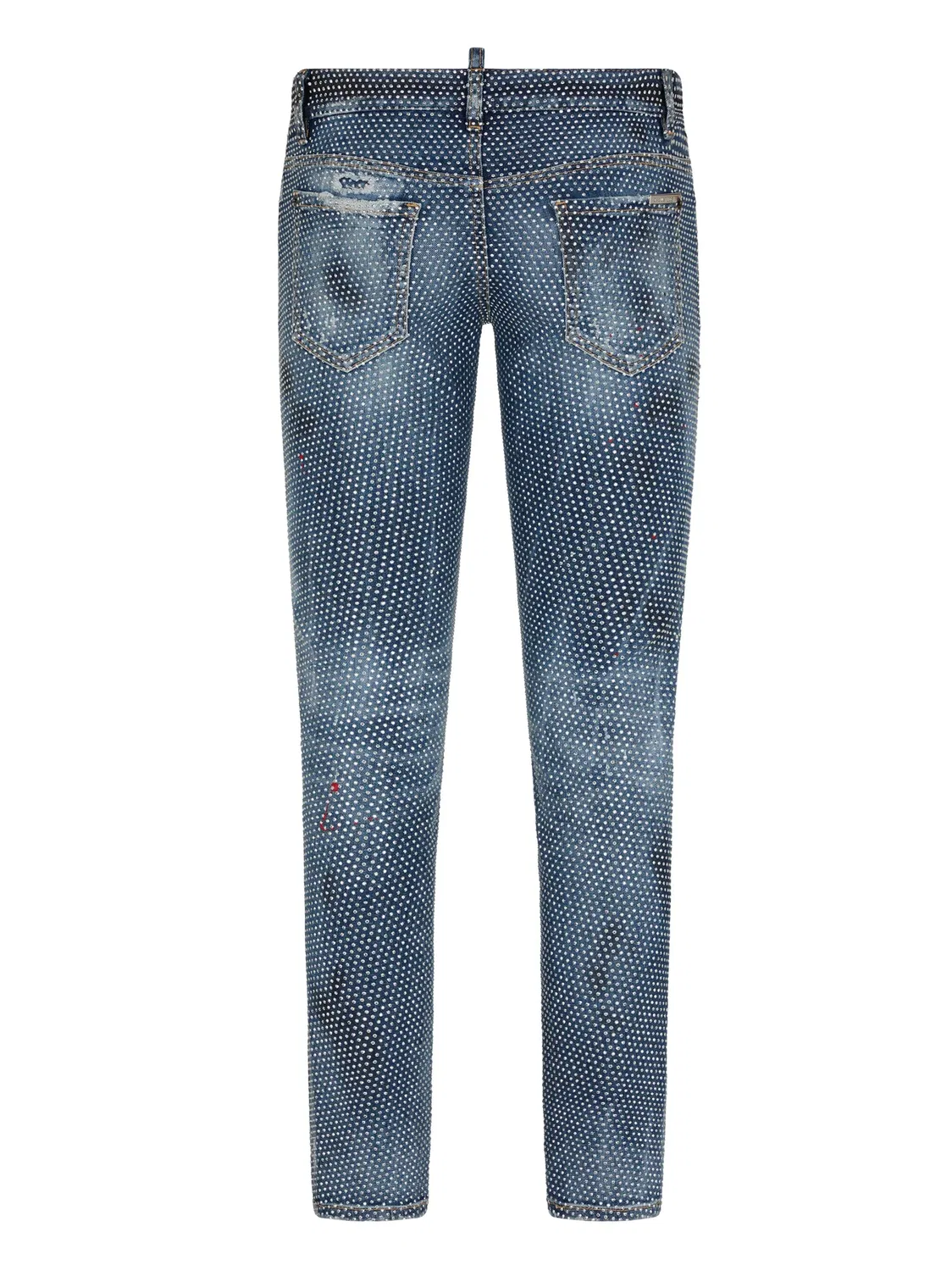 Джинсы Sailor с кристаллическим украшением DSQUARED2, синий — фото 2