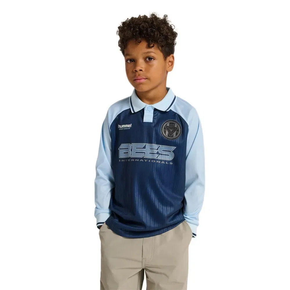 Футболка с длинным рукавом Loose Stripe Soccer Hummel, синий