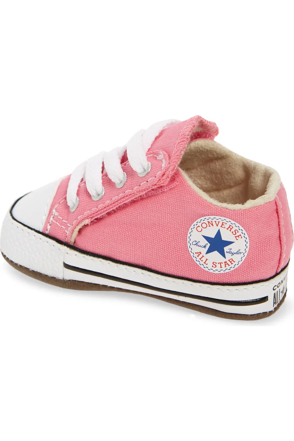 Кроссовки детские на липучках Chuck Taylor All Star Cribster Converse, Pink/Natural Ivory/White — фото 2