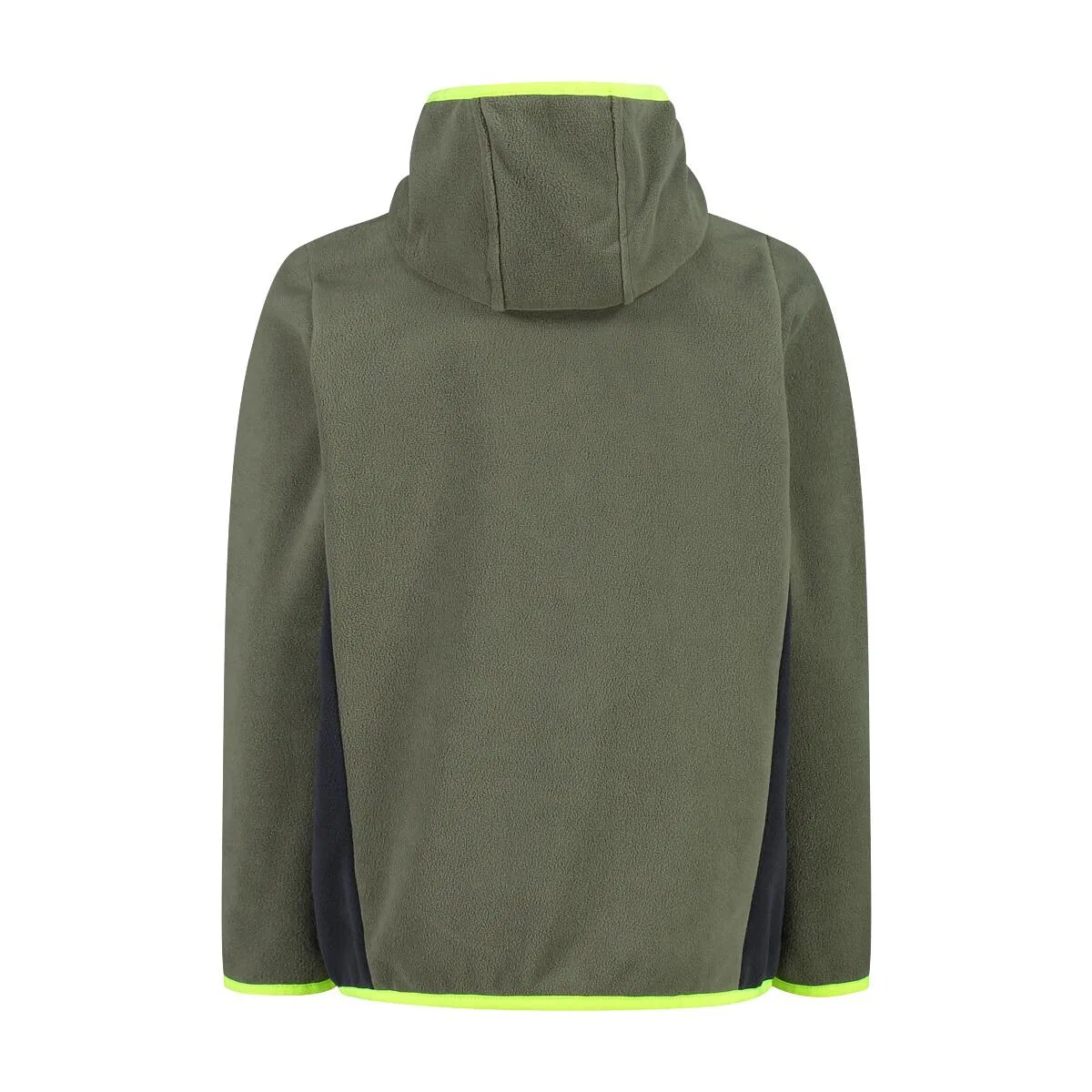 Детская флисовая куртка с капюшоном Kid Fix Hood Jacket Cmp, Цвет Olivgrun / Silbergrun — фото 2