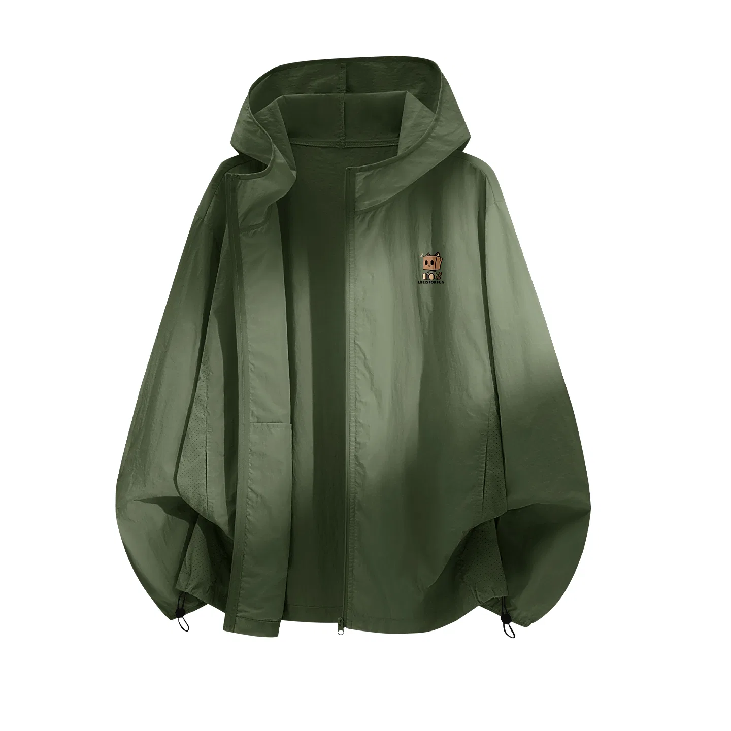 Детская ветровка с принтом MINISO, Army Green