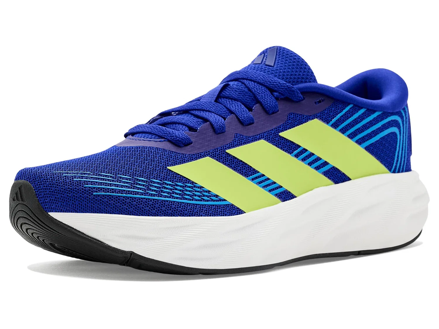 Кроссовки Galaxy 8 Shoes (для больших детей) Adidas Kids, Lucid Blue/Frozen Lemon/Lucid Ray Blue — фото 2