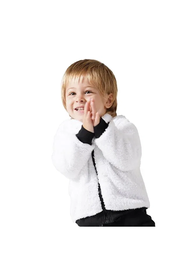 Детский кардиган для девочек из флиса Cosy Club Shop, Light White
