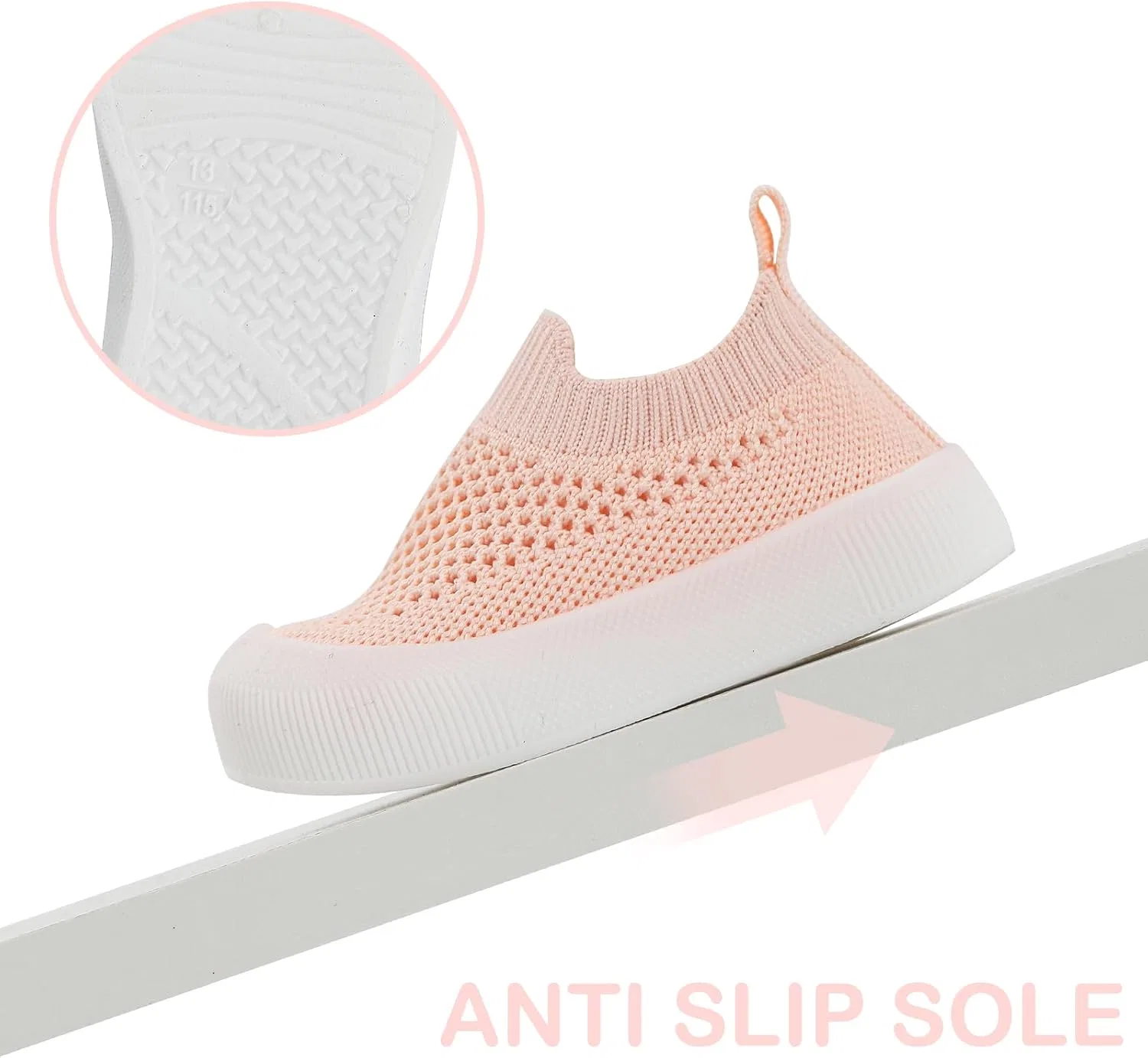 Детские кроссовки для мальчиков и девочек дышащие нескользящие MK MATT KEELY, Pink — фото 4