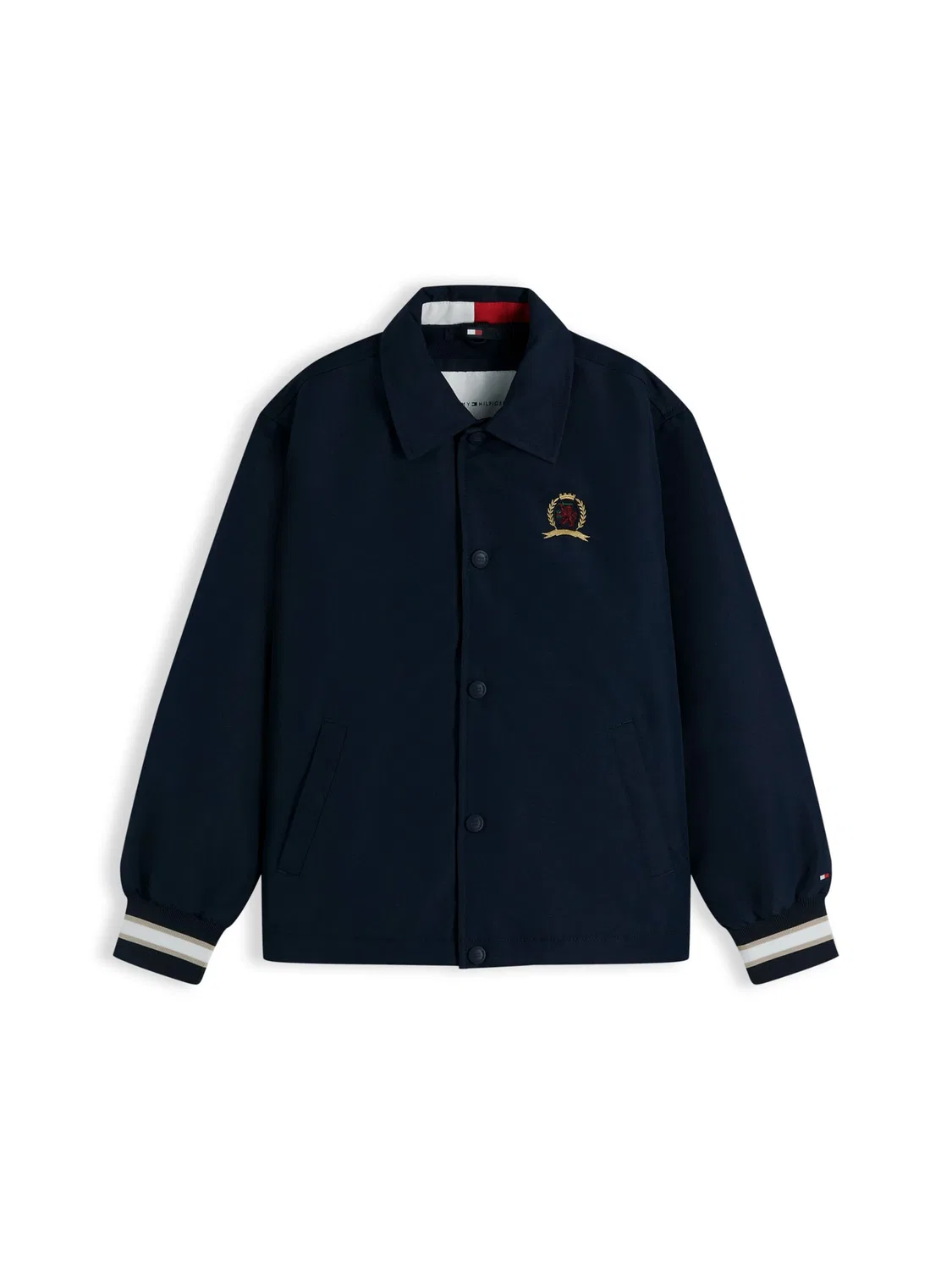 Куртка Tommy Hilfiger межсезонья, темно-синяя