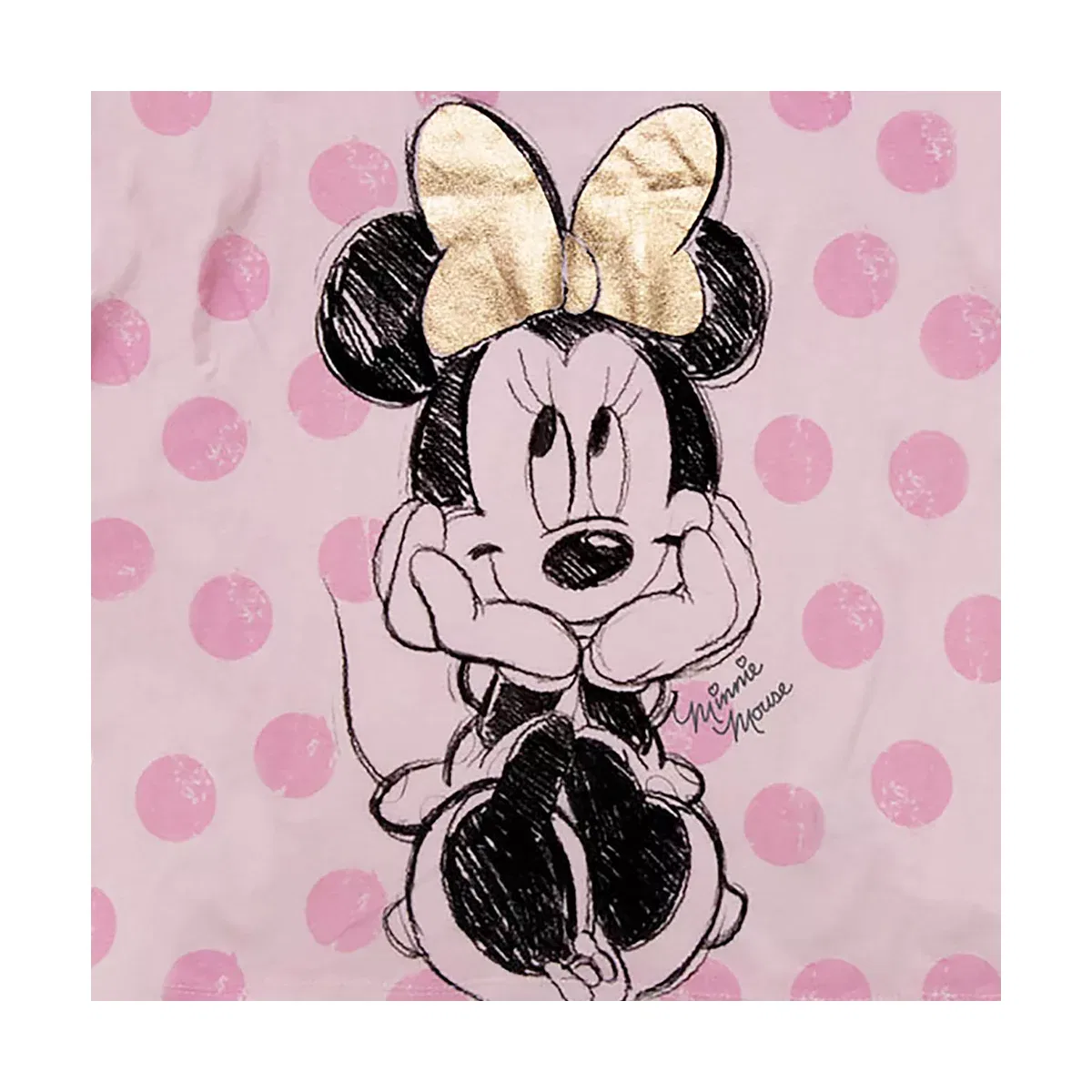 Детское футболка с принтом Oh So Sweet Sketch Mickey Mouse & Friends, Light Pink — фото 2