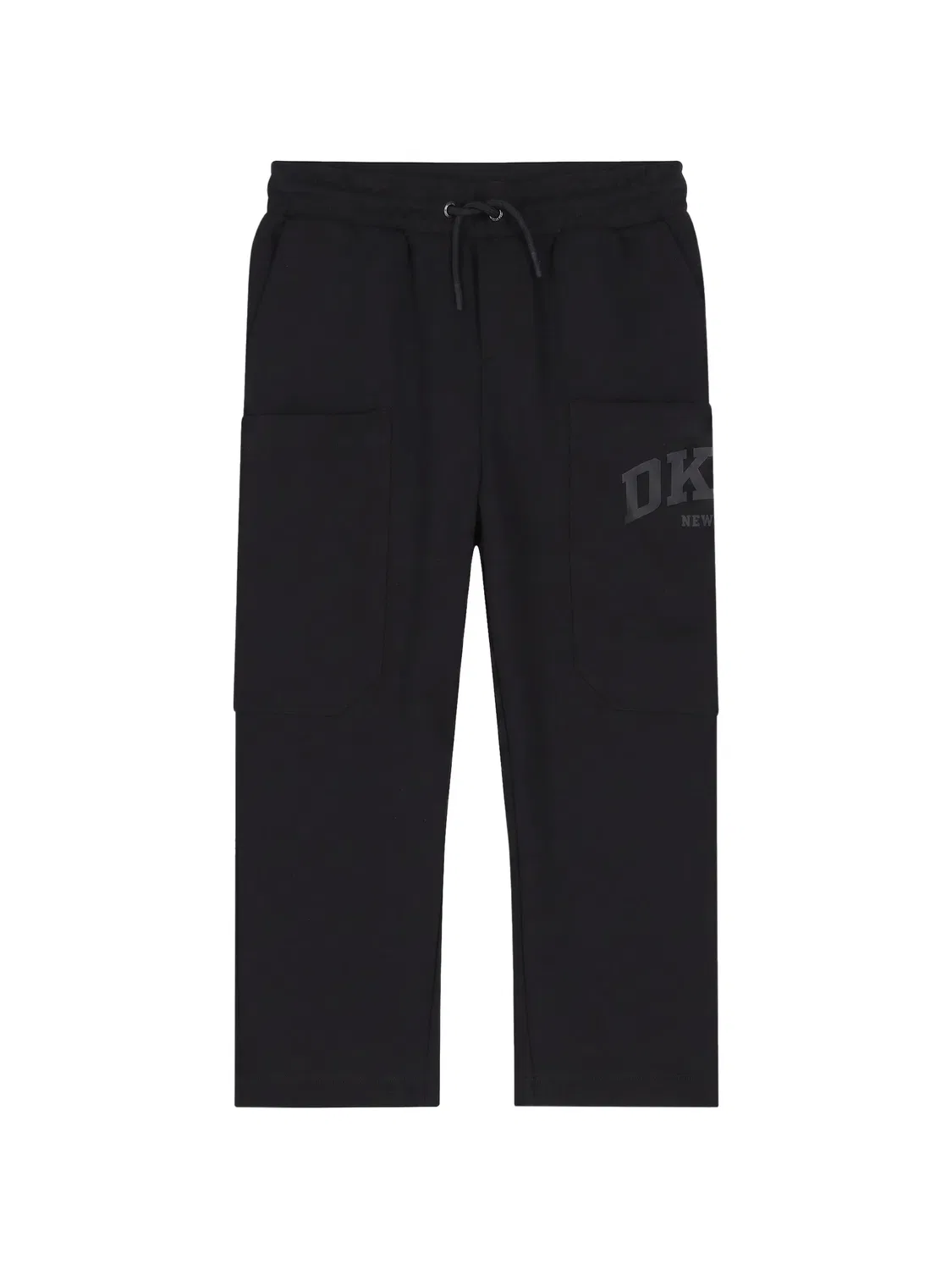 Брюки с принтом логотипа черного цвета DKNY, черный