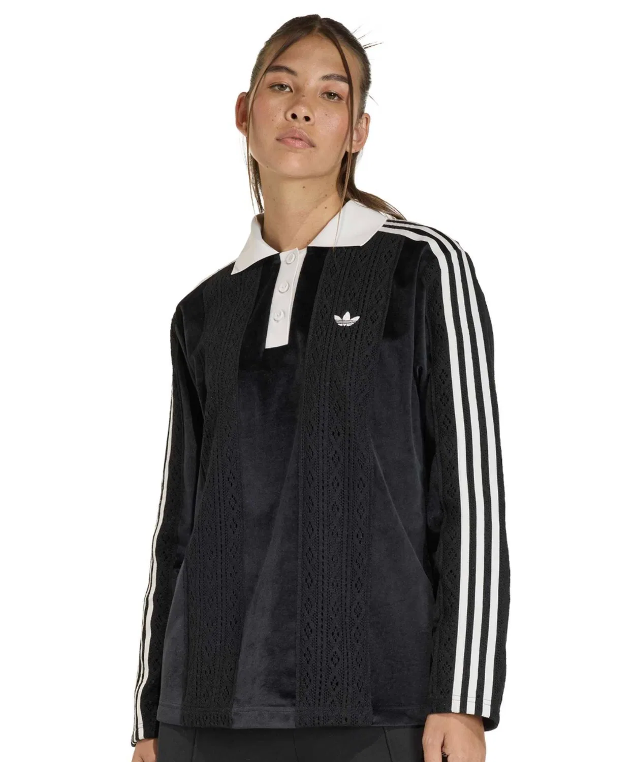 Женский лонгслив oversize с принтом Winterized Adidas, Black