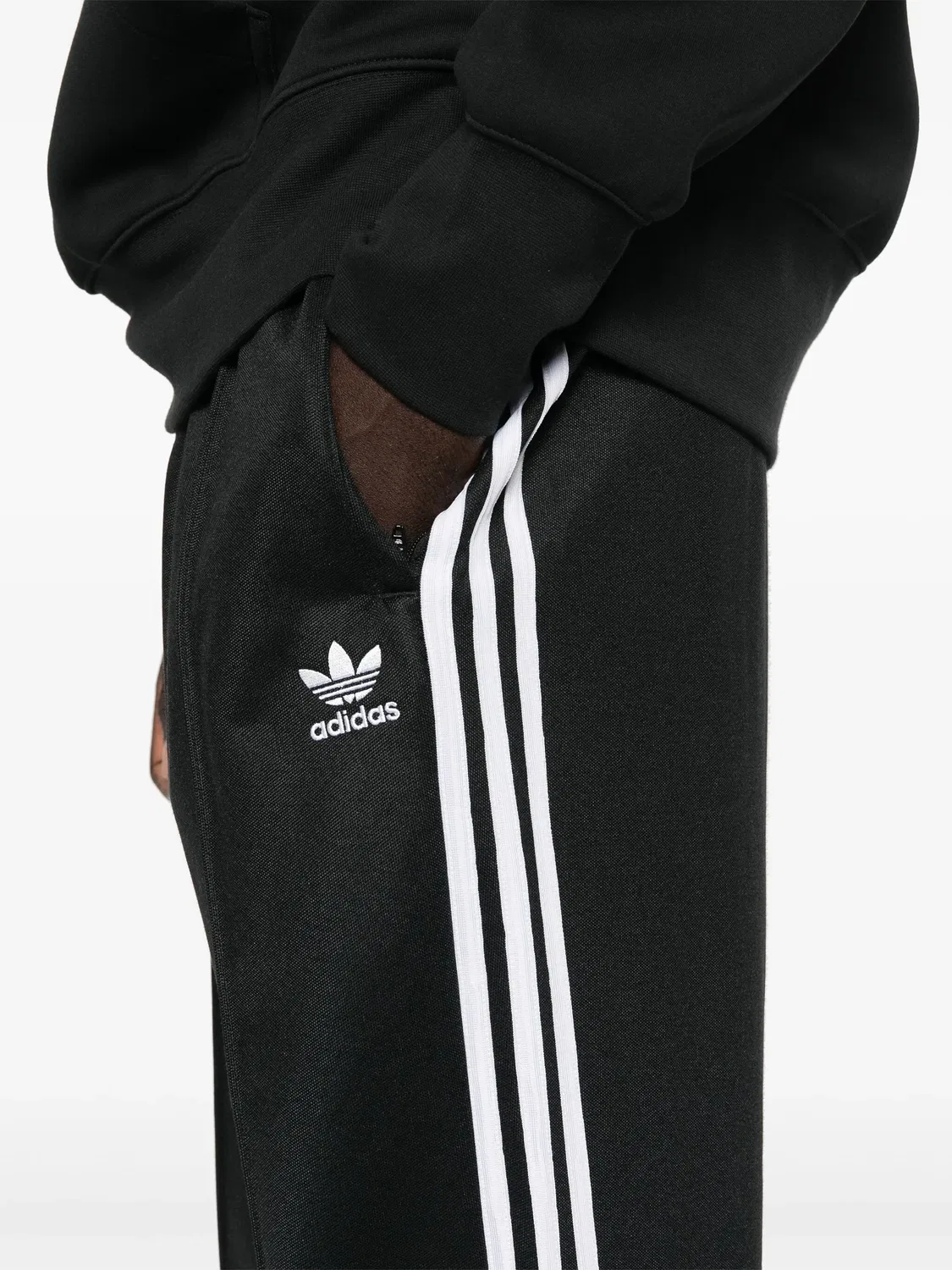 Штаны-треки с логотипом 3-Stripes Adidas, черный — фото 3