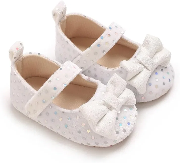 Детские туфли Мэри Джейн с бантом Purepips, White