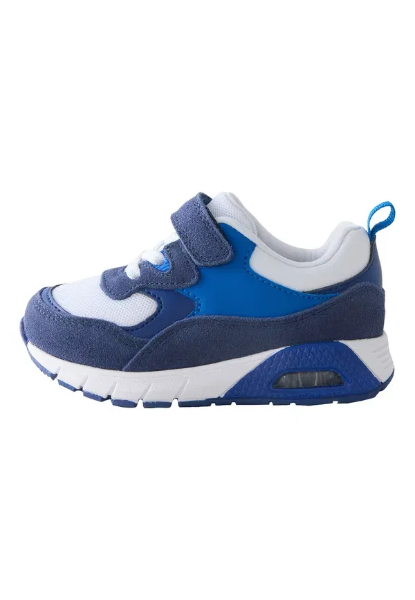 Кроссовки из замши Elastic lace bubble trainers Next, синий