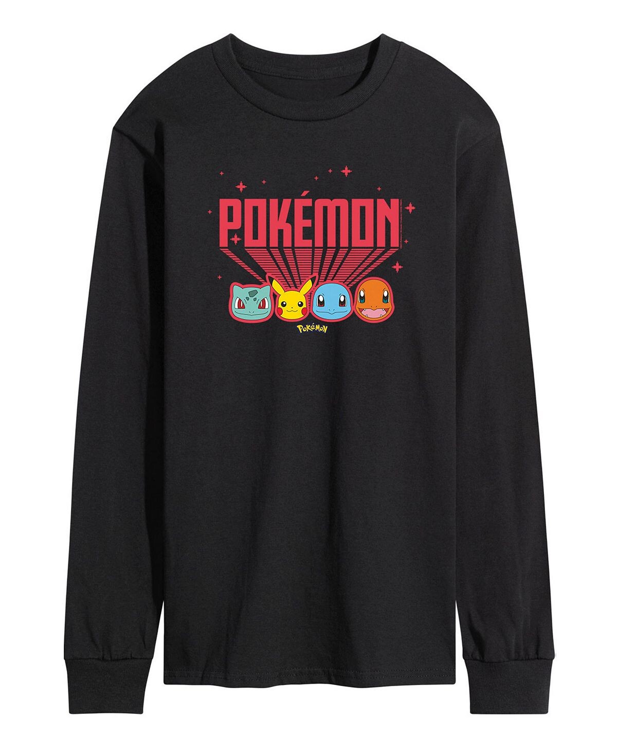 

Мужская футболка с длинным рукавом pokemon AIRWAVES, черный