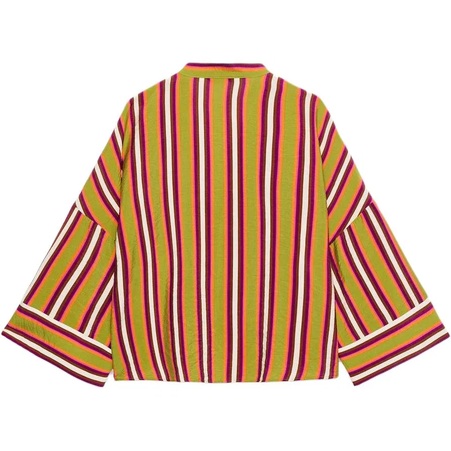Женская рубашка с V-образным вырезом Multicolor ZARA — фото 3
